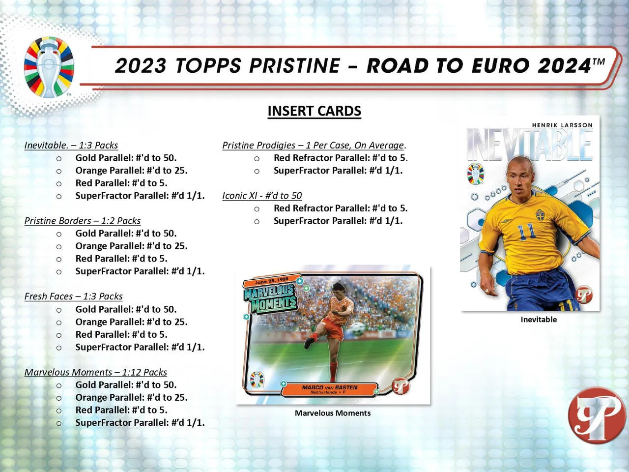 2023 TOPPS PRISTINE ROAD TO EURO 2024 SOCCER HOBBY PACK