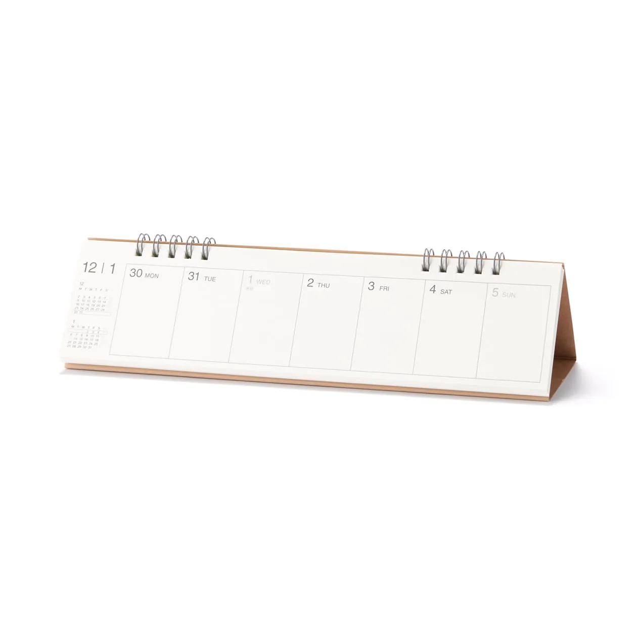 2025 Weekly Flip Desktop Calendar (Mon to Sun) - Horizontal