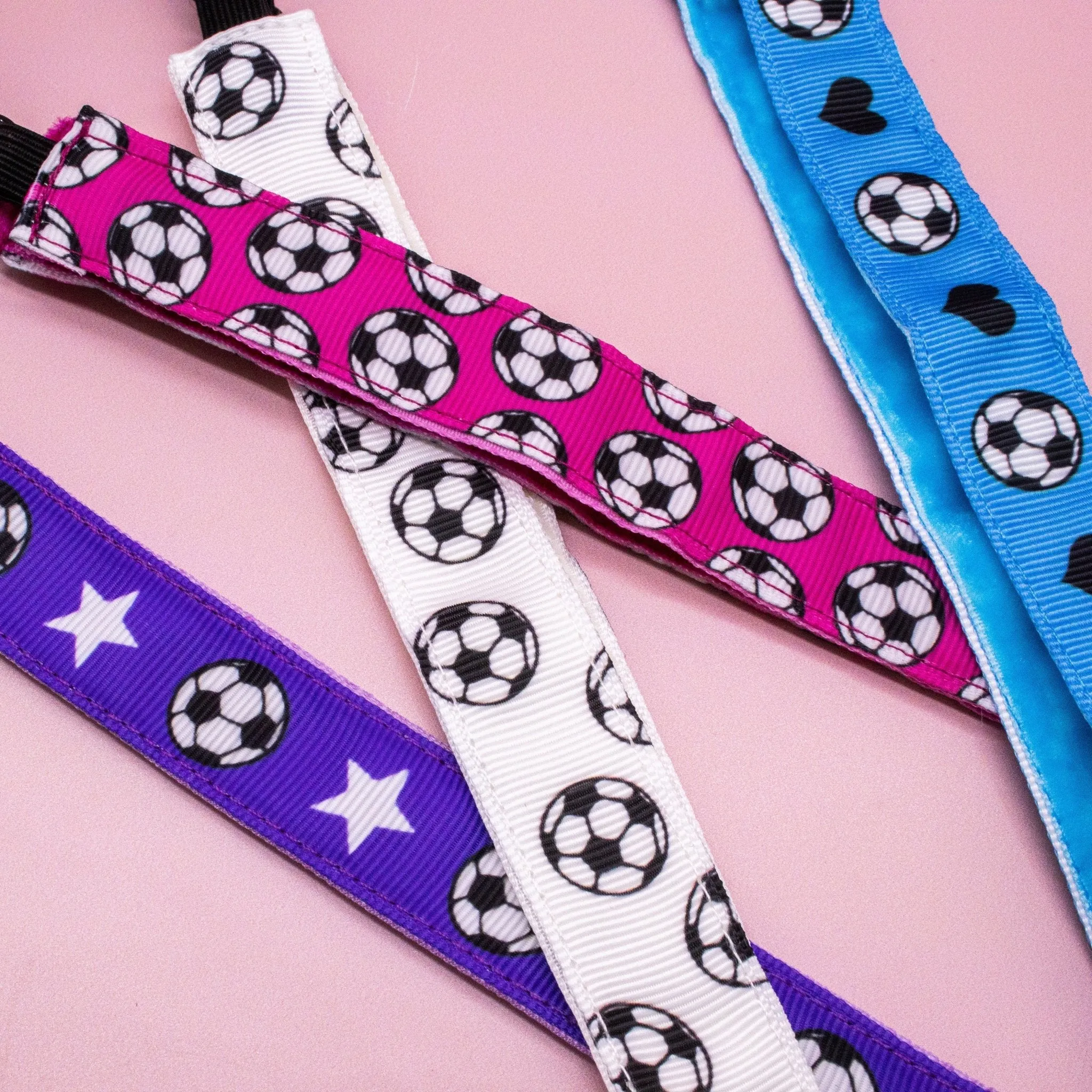 Adjustable No Slip Soccer Headbands - 4 Pack