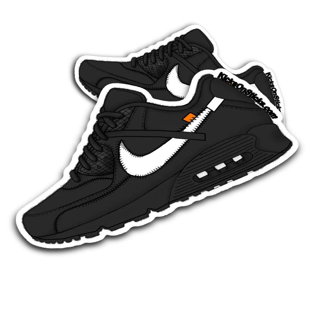 Air Max 90 Off-White "Black" Sneaker Sticker