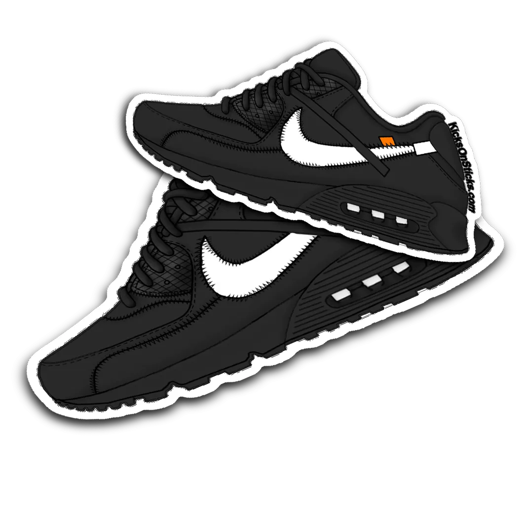 Air Max 90 Off-White "Black" Sneaker Sticker