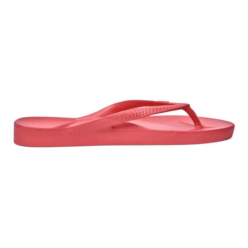 Archies Arch Support Flip Flops in Coral