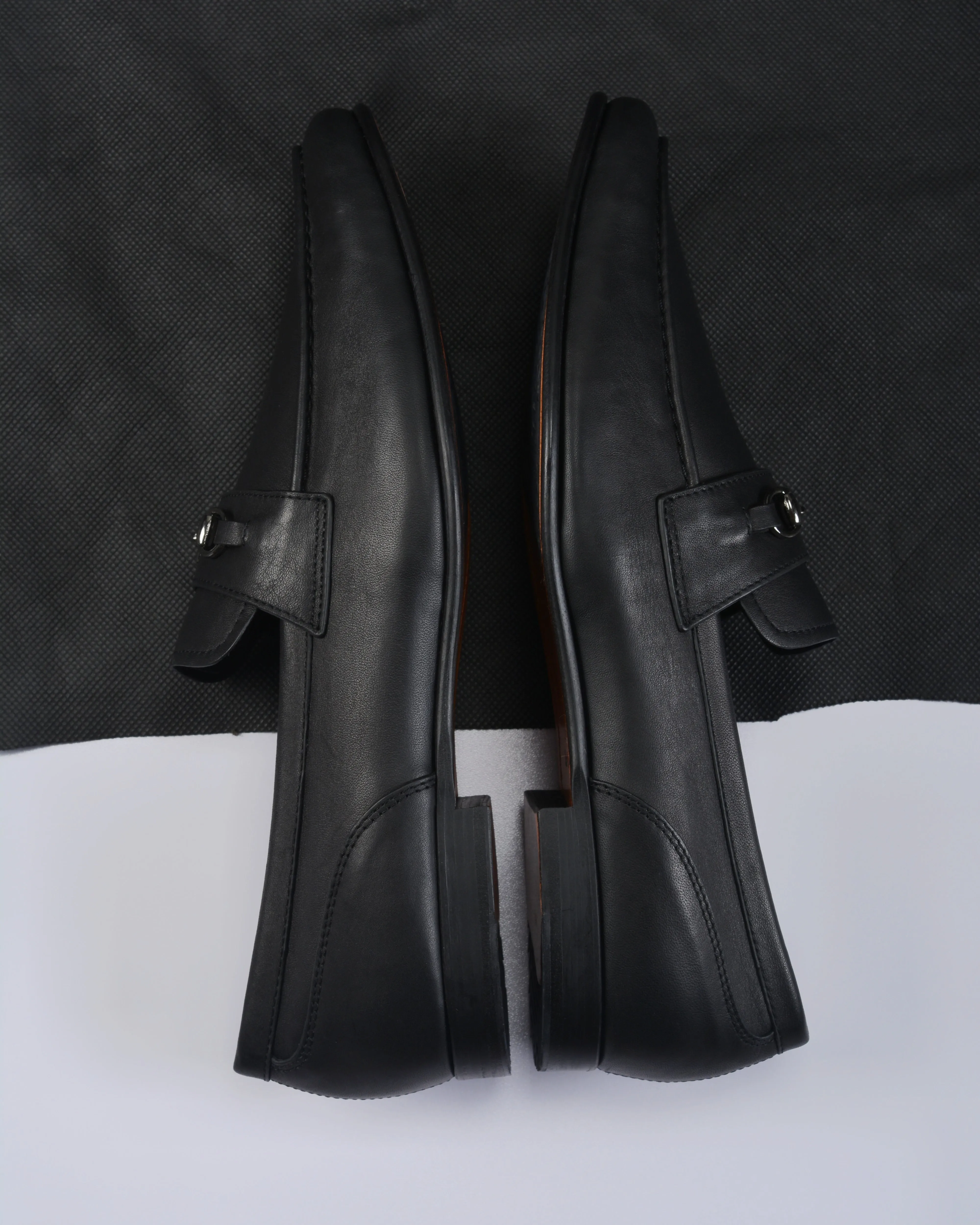 BALLY Leather Loafers In Black