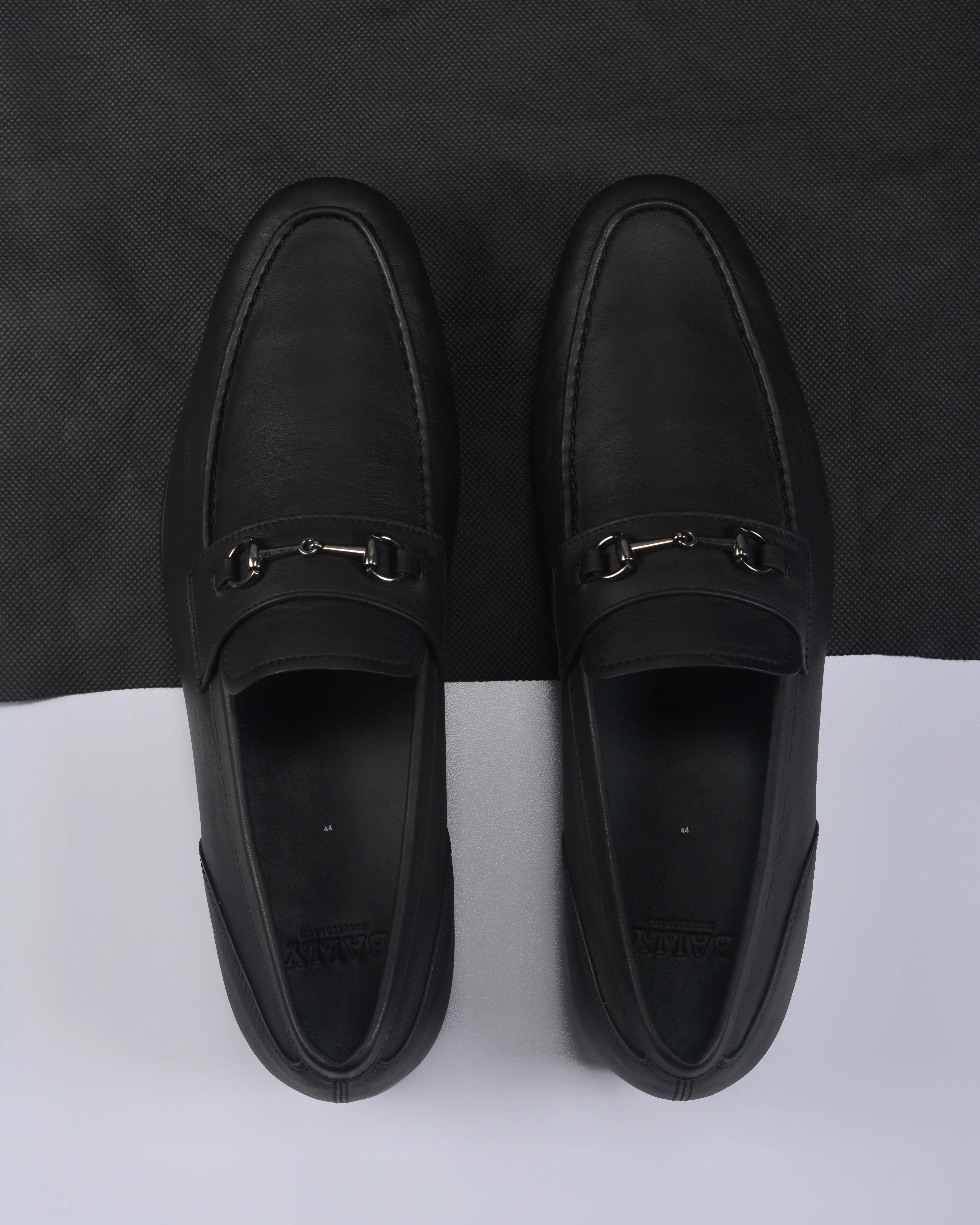 BALLY Leather Loafers In Black