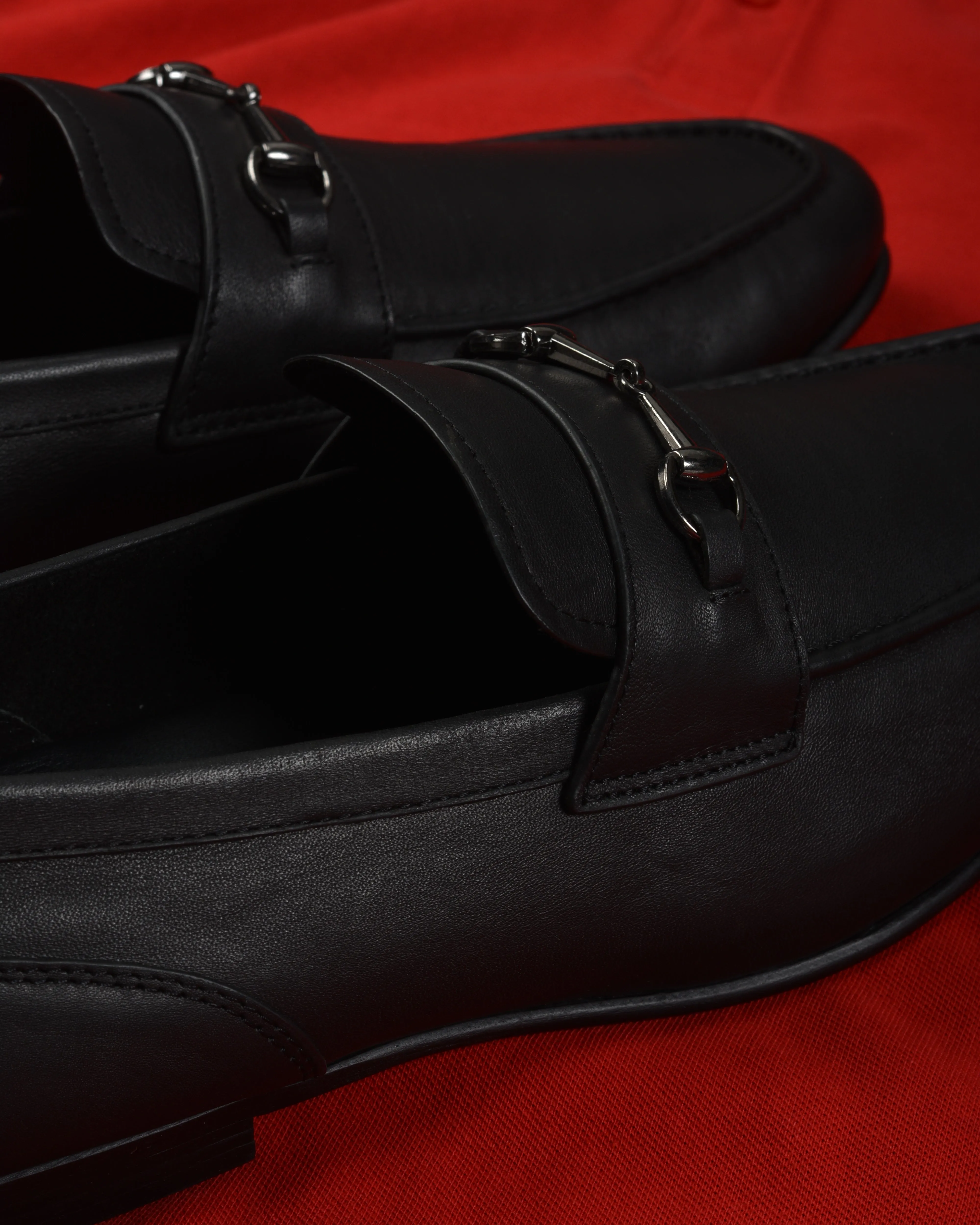 BALLY Leather Loafers In Black