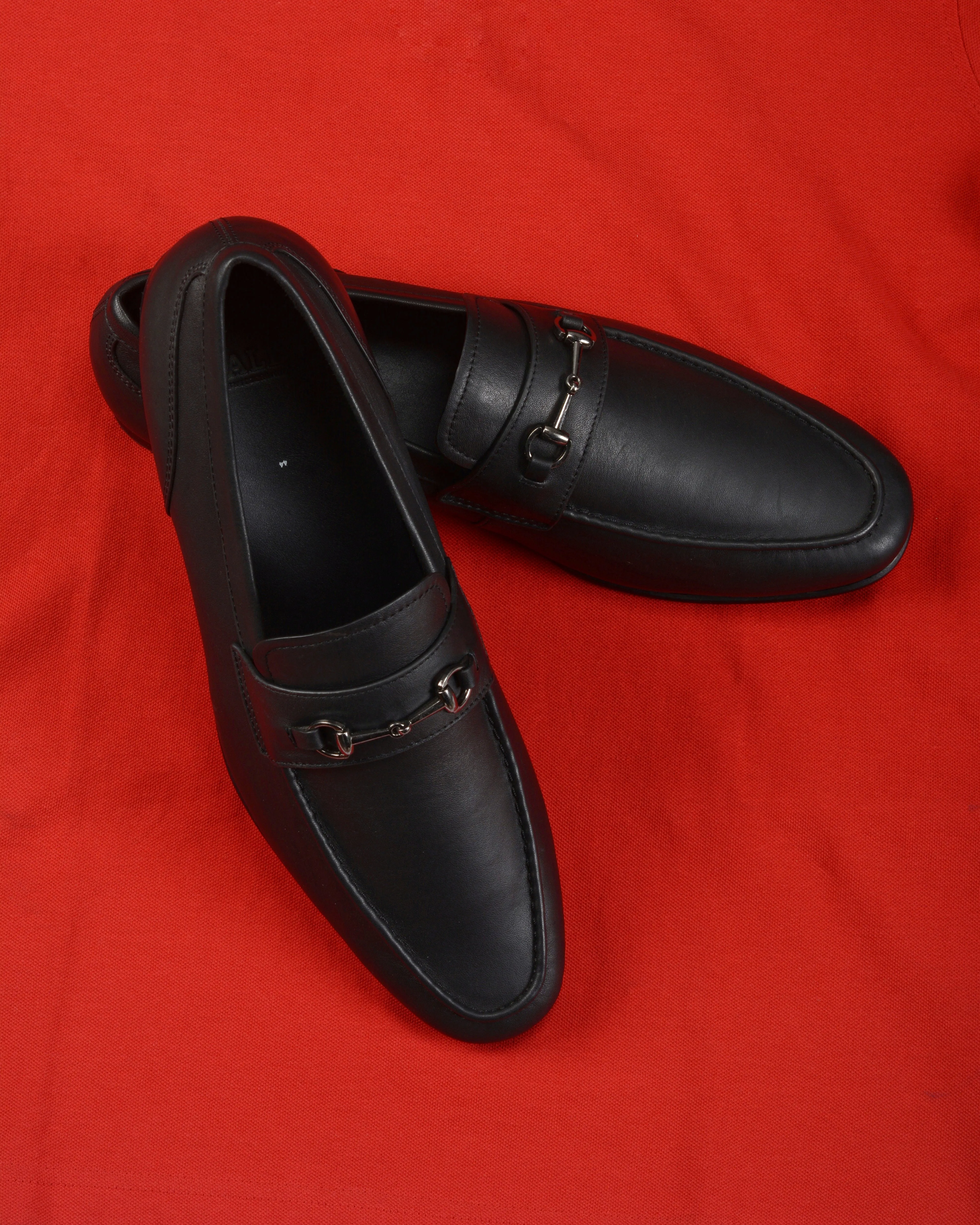 BALLY Leather Loafers In Black