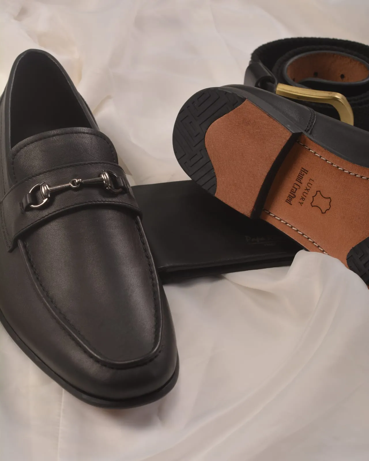 BALLY Leather Loafers In Black