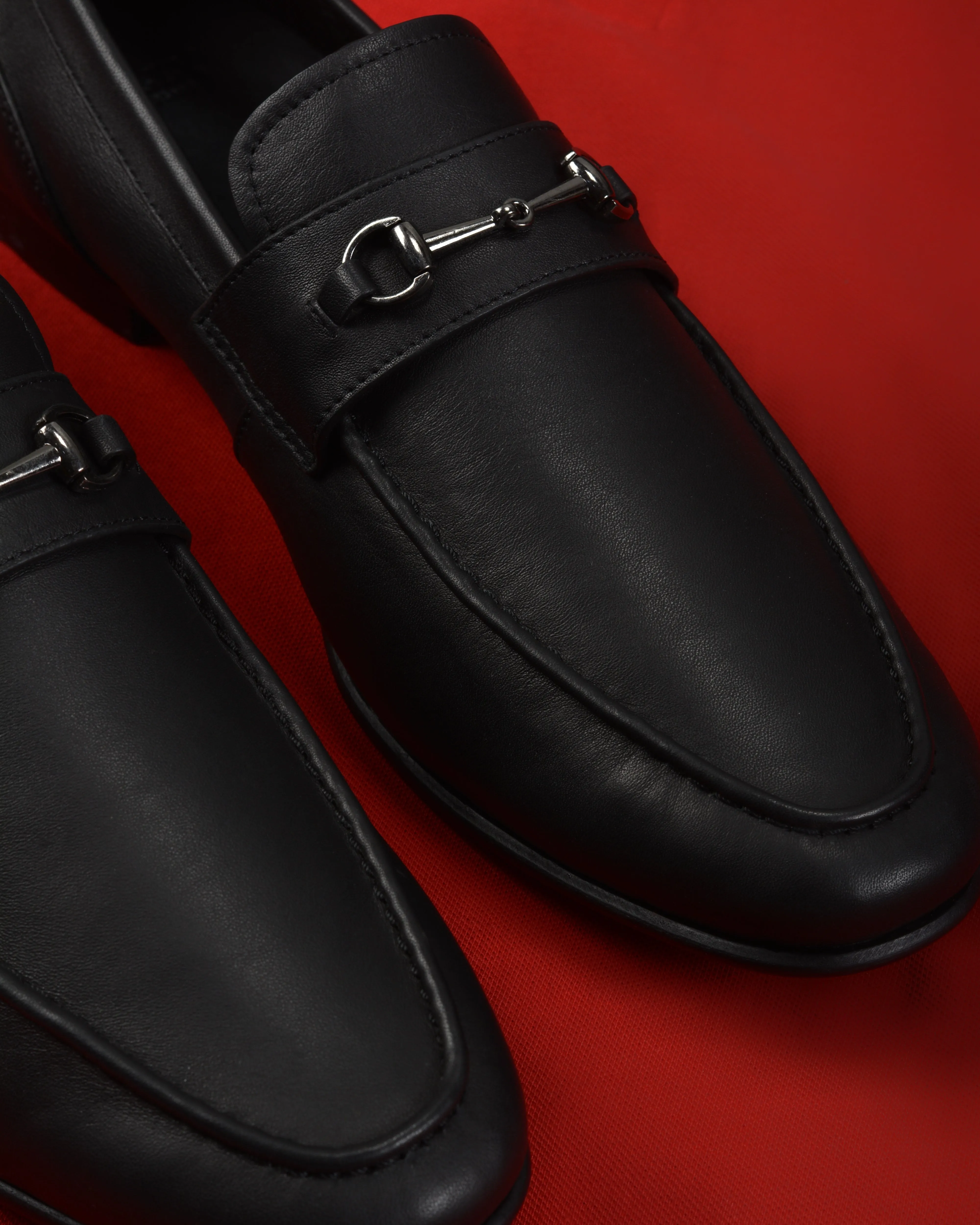 BALLY Leather Loafers In Black