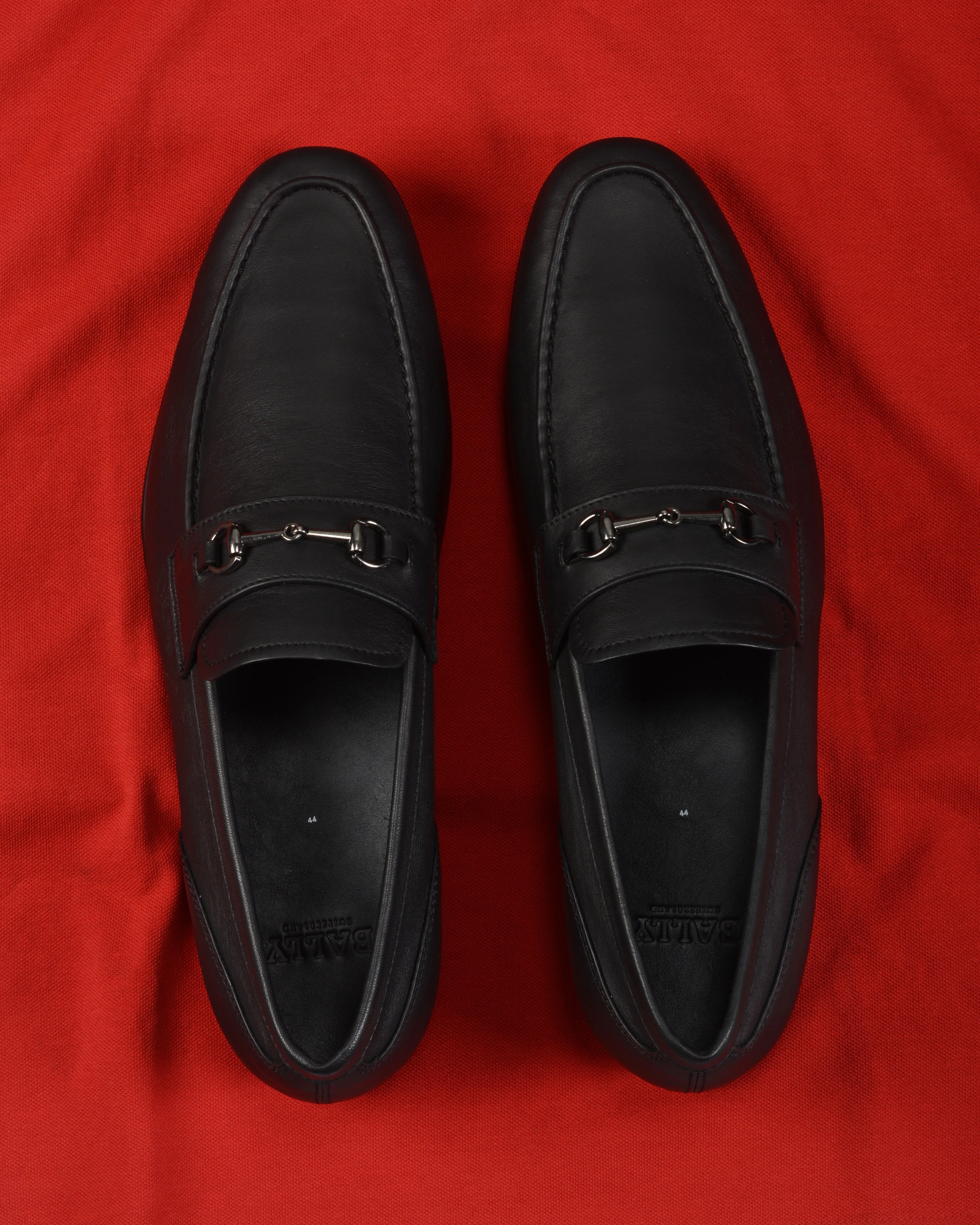 BALLY Leather Loafers In Black