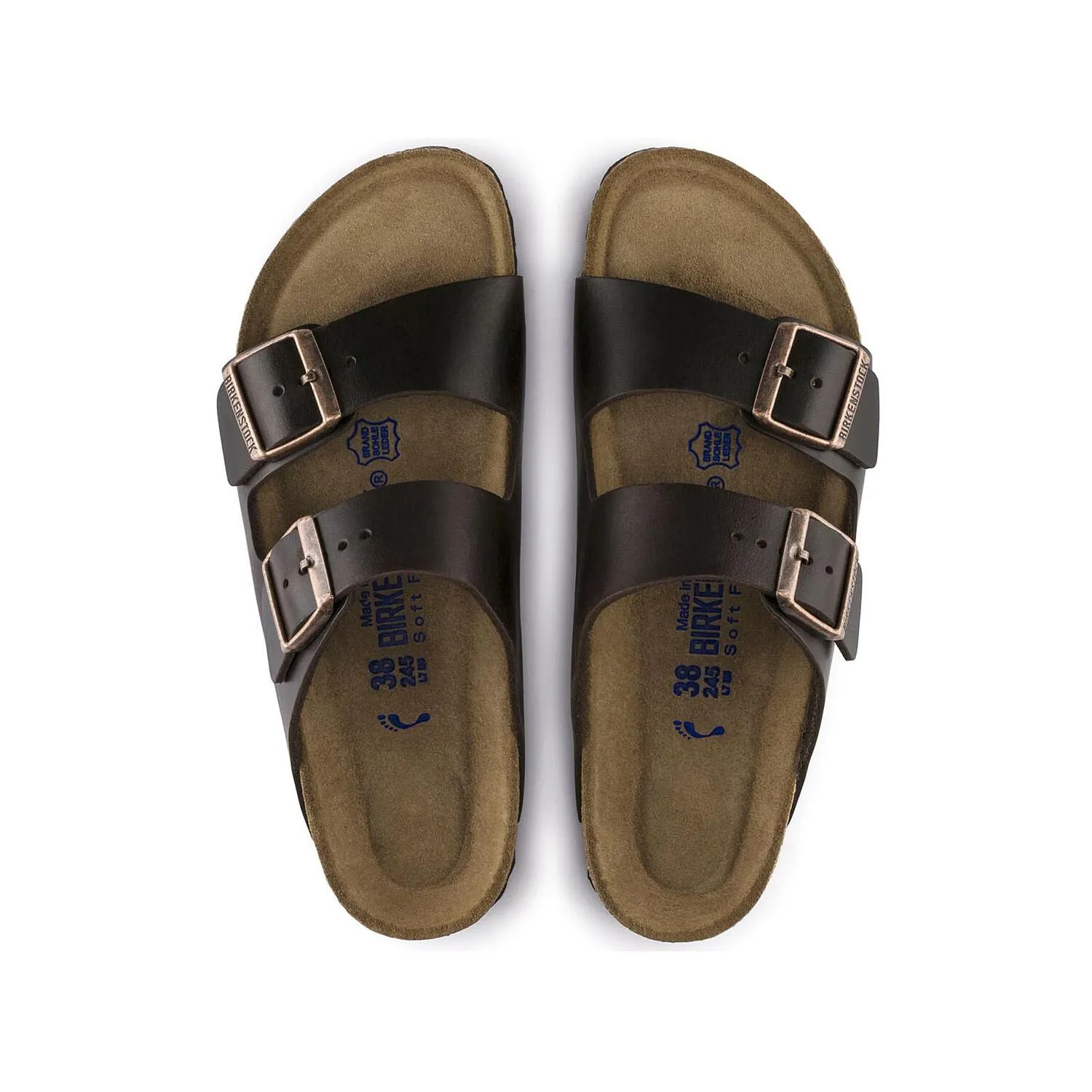 Birkenstock Arizona Soft Footbed 'Dark Brown' Amalfi di moro