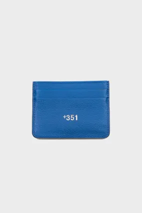 BLUE LEATHER CARDHOLDER