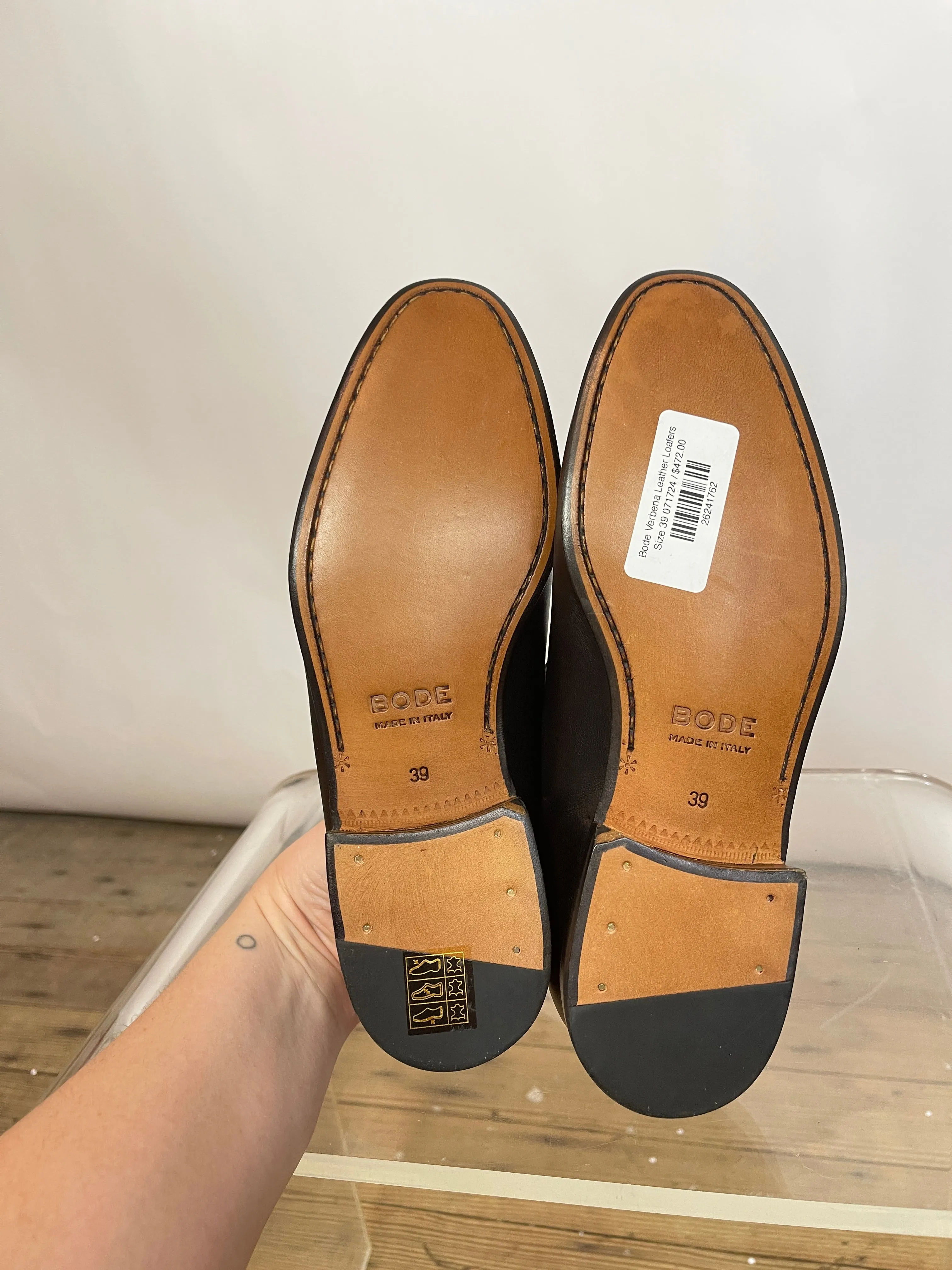 Bode Verbena Leather Loafers (39)