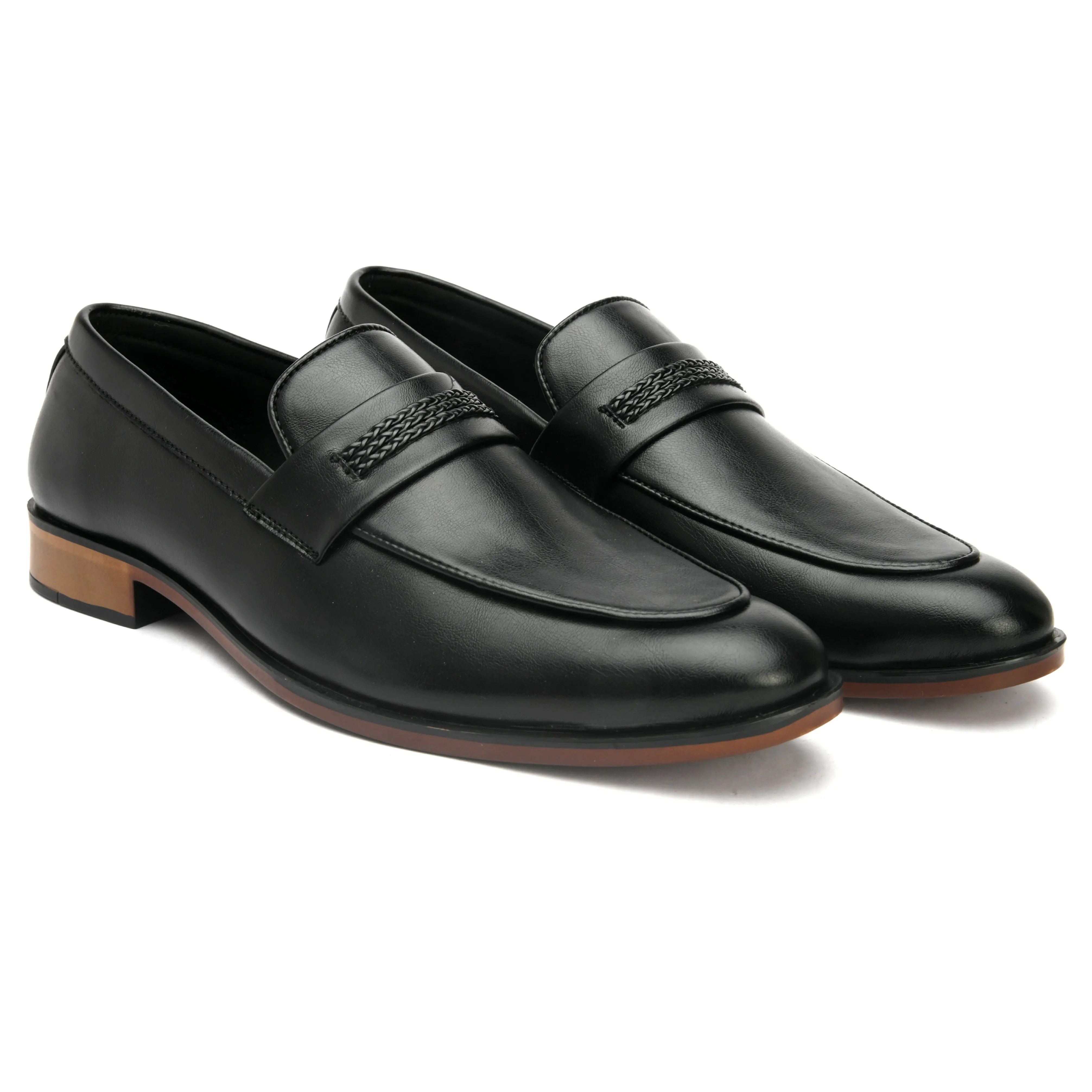 Bond Black Saddle Loafers