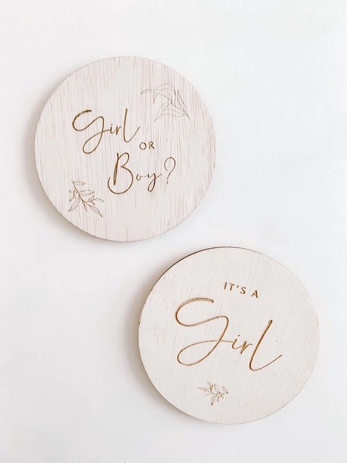 Botanical Pregnancy Gender Reveal Board