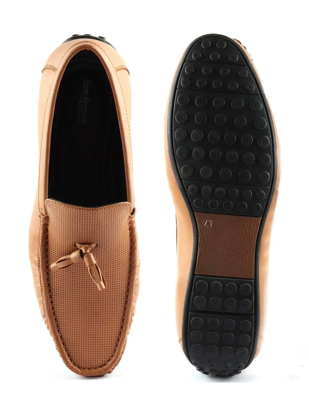 Camel Tassel Loafers