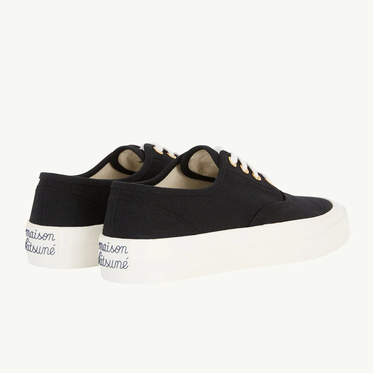 Canvas Laced Sneaker - Black