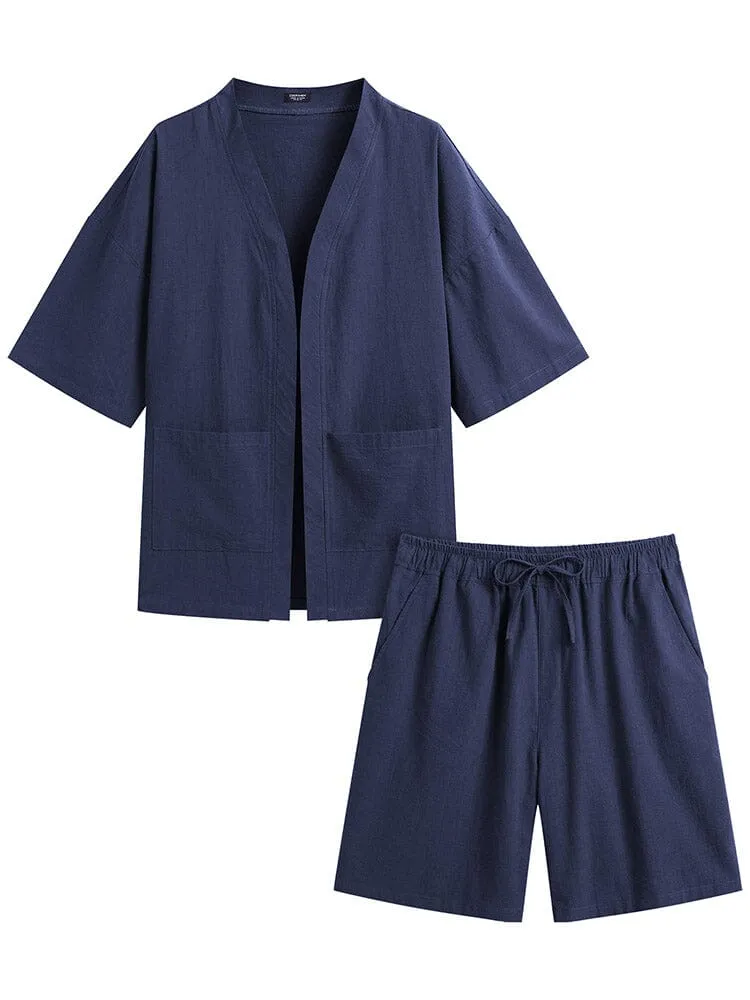 Casual Cotton Linen Kimono Sets (US Only)