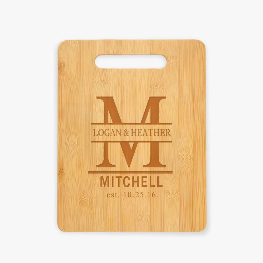 Couples Personalized Wooden Cutting Board