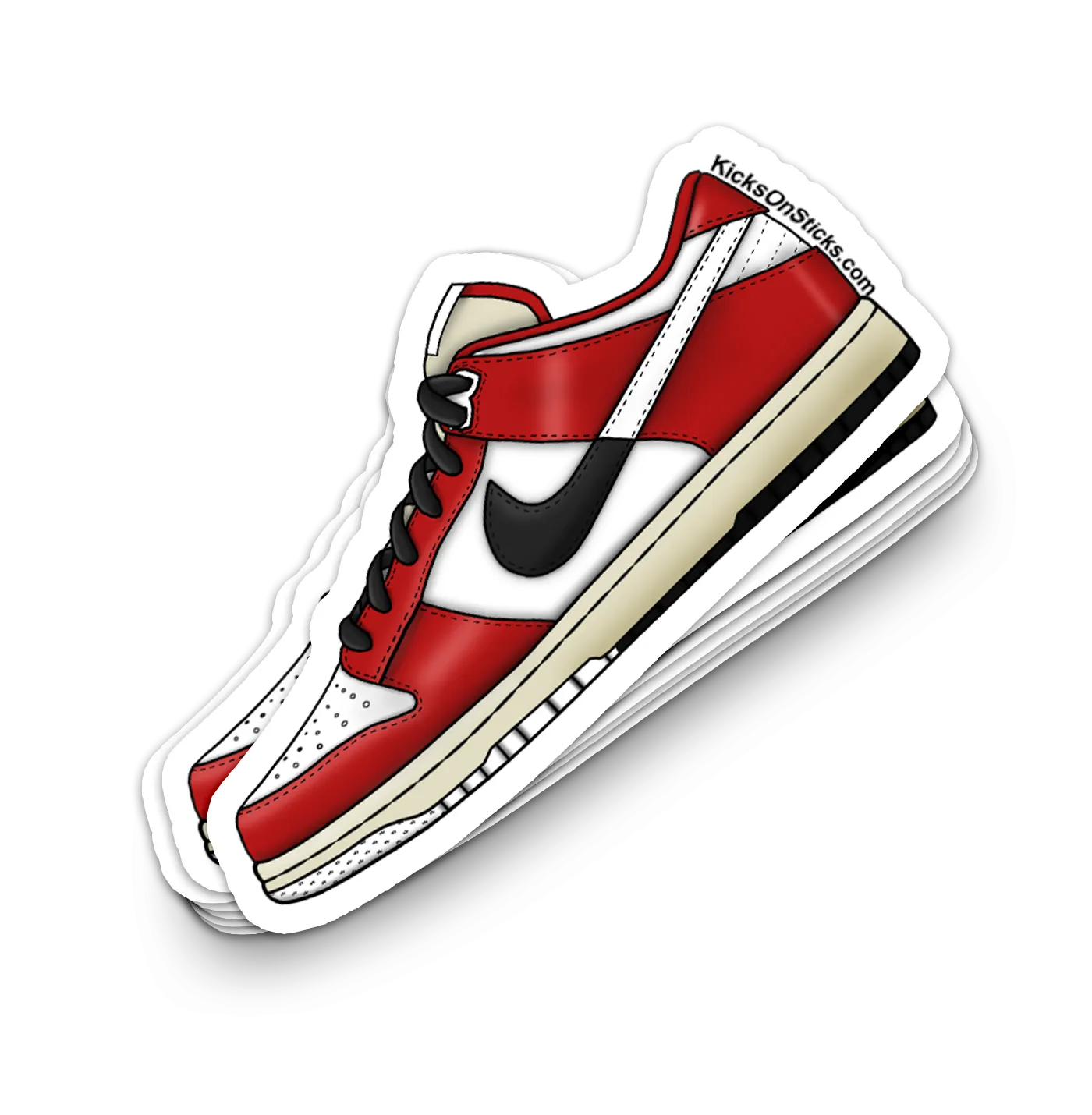 Dunk Low "Chicago Split" Sneaker Sticker