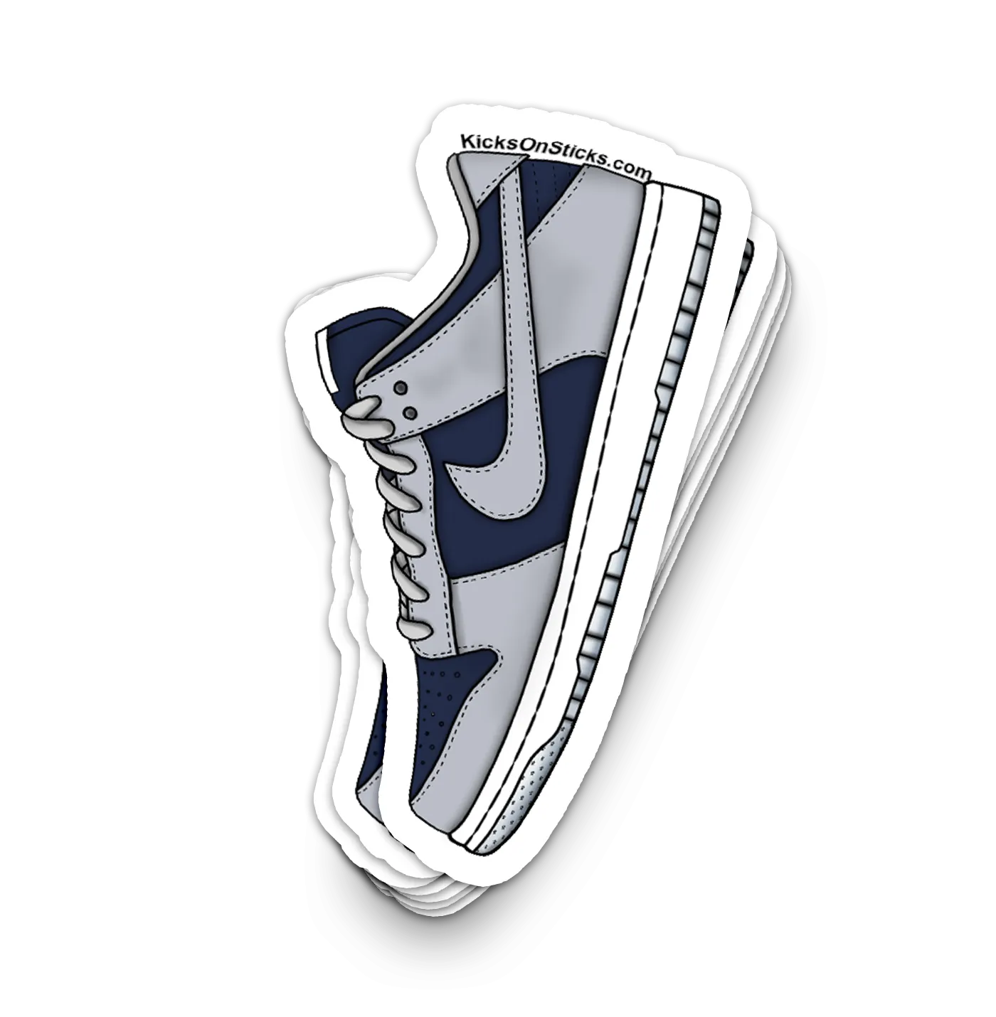 Dunk Low "College Navy Grey" Sneaker Sticker