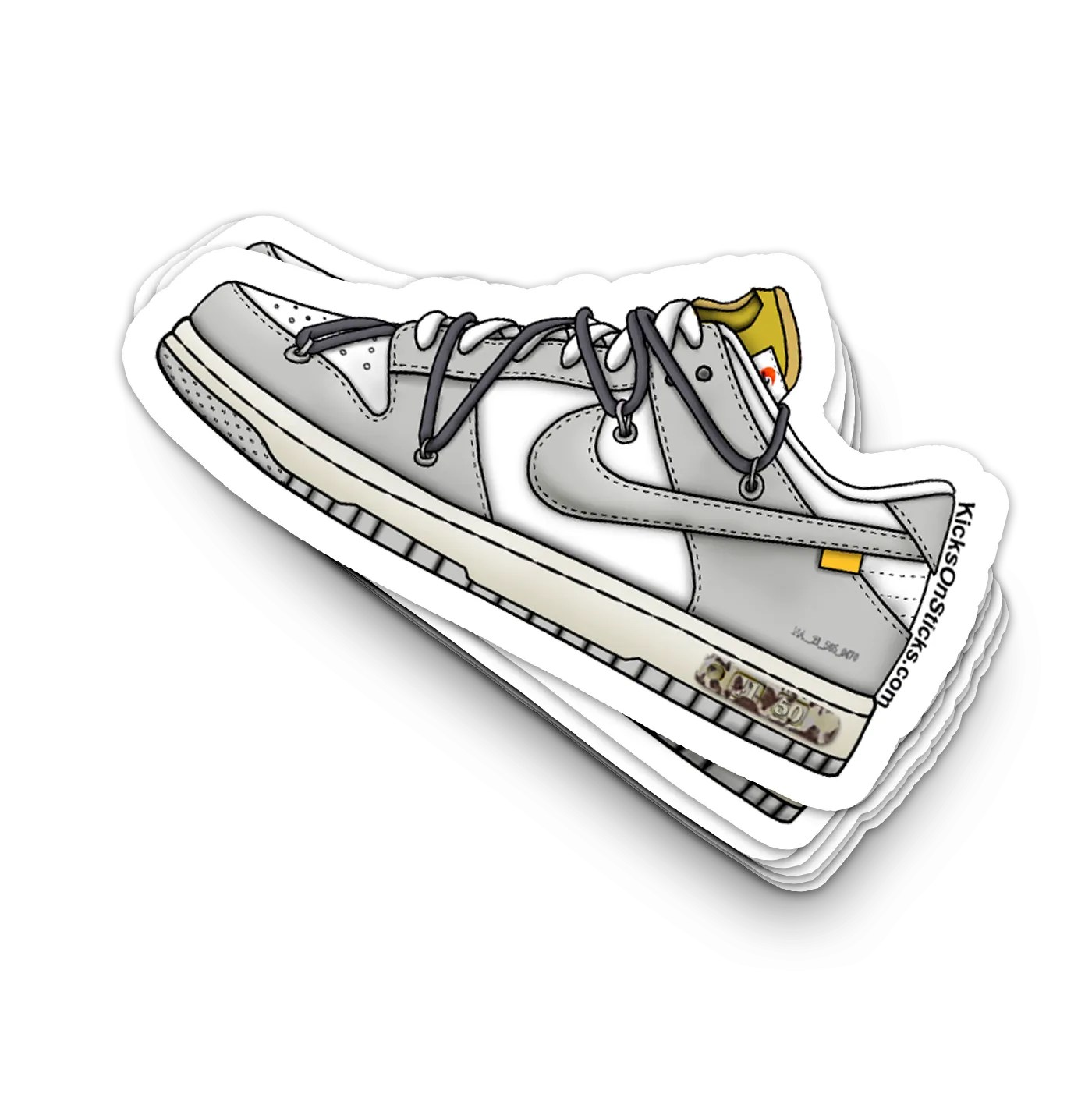 Dunk Low "Off-White Lot 41" Sneaker Sticker