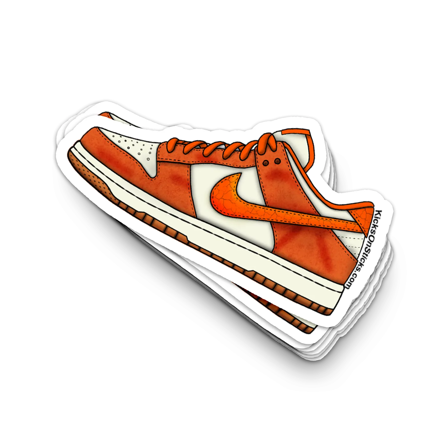 Dunk Low "Total Orange" Sneaker Sticker