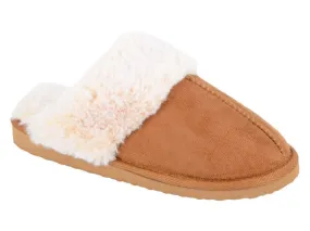 Faux Fur Cuff Mule Slipper - Jeanie