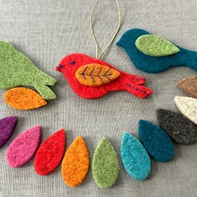 Felt Bird and Wing