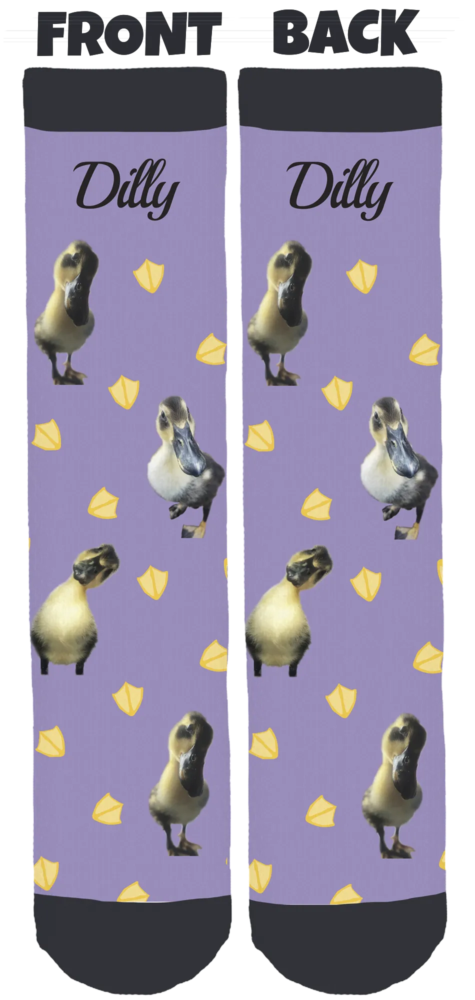 Flip Side Sanctuary's Dilly the Duck Crew Socks