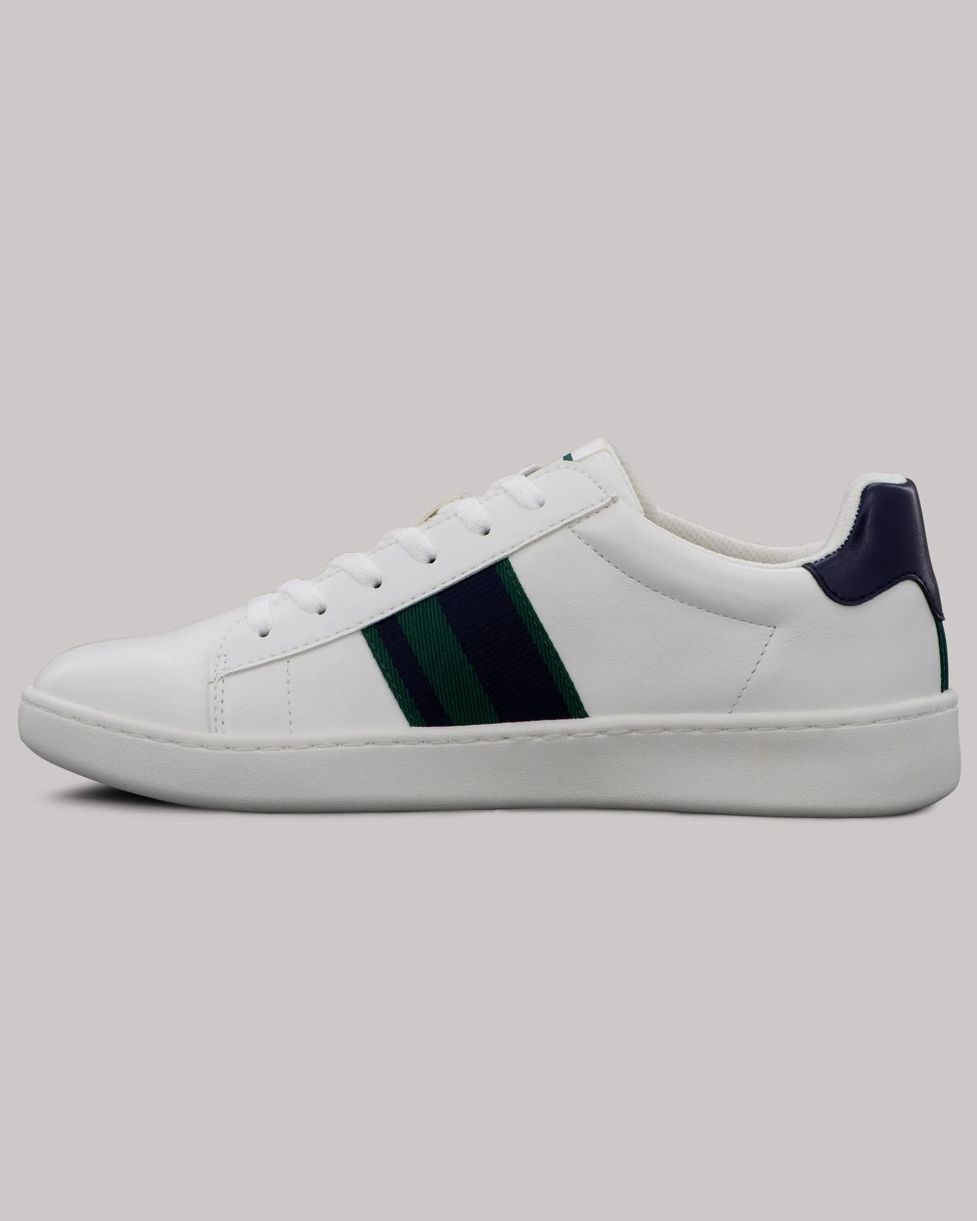 Hampton Stripe Sneaker - British Navy