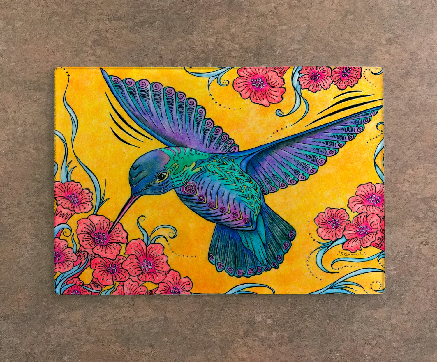 Hummingbird Cutting Board