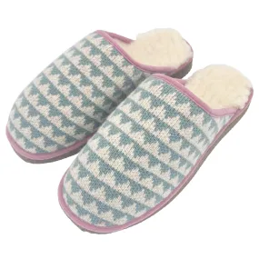 Jade Triangle Lambswool & Sheepskin Slippers - LARGE ONLY