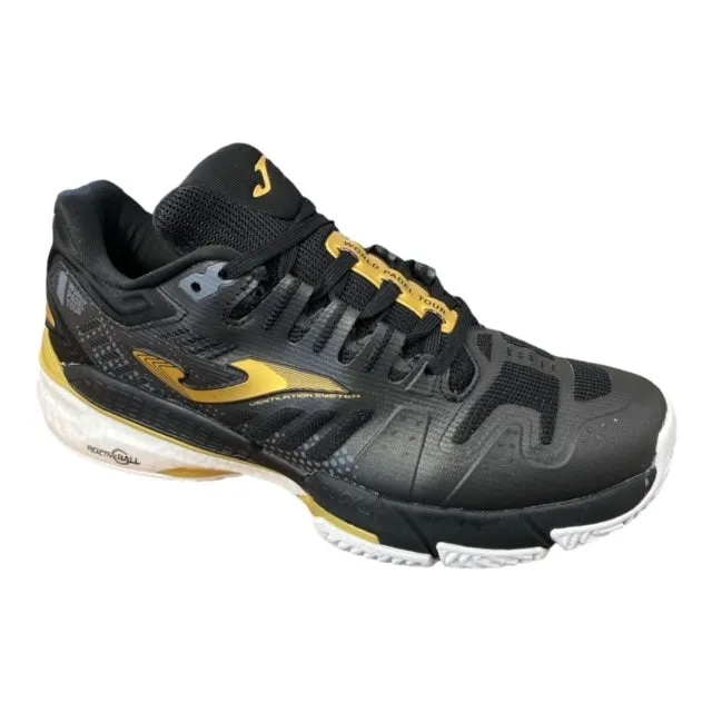 Joma T.Slam 2201 black-gold padel shoe