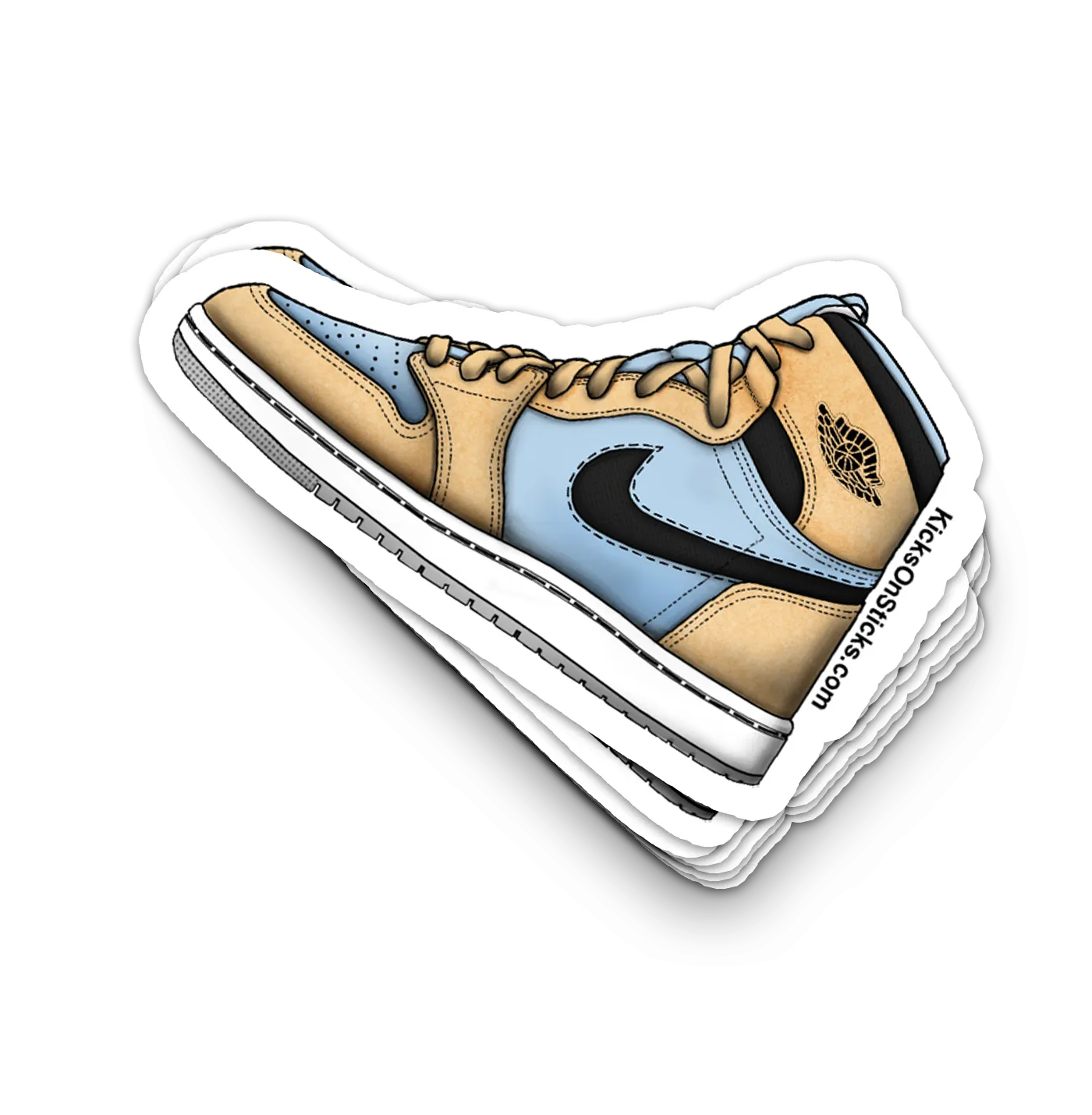 Jordan 1 CMFT "Psychic Blue" Sneaker Sticker