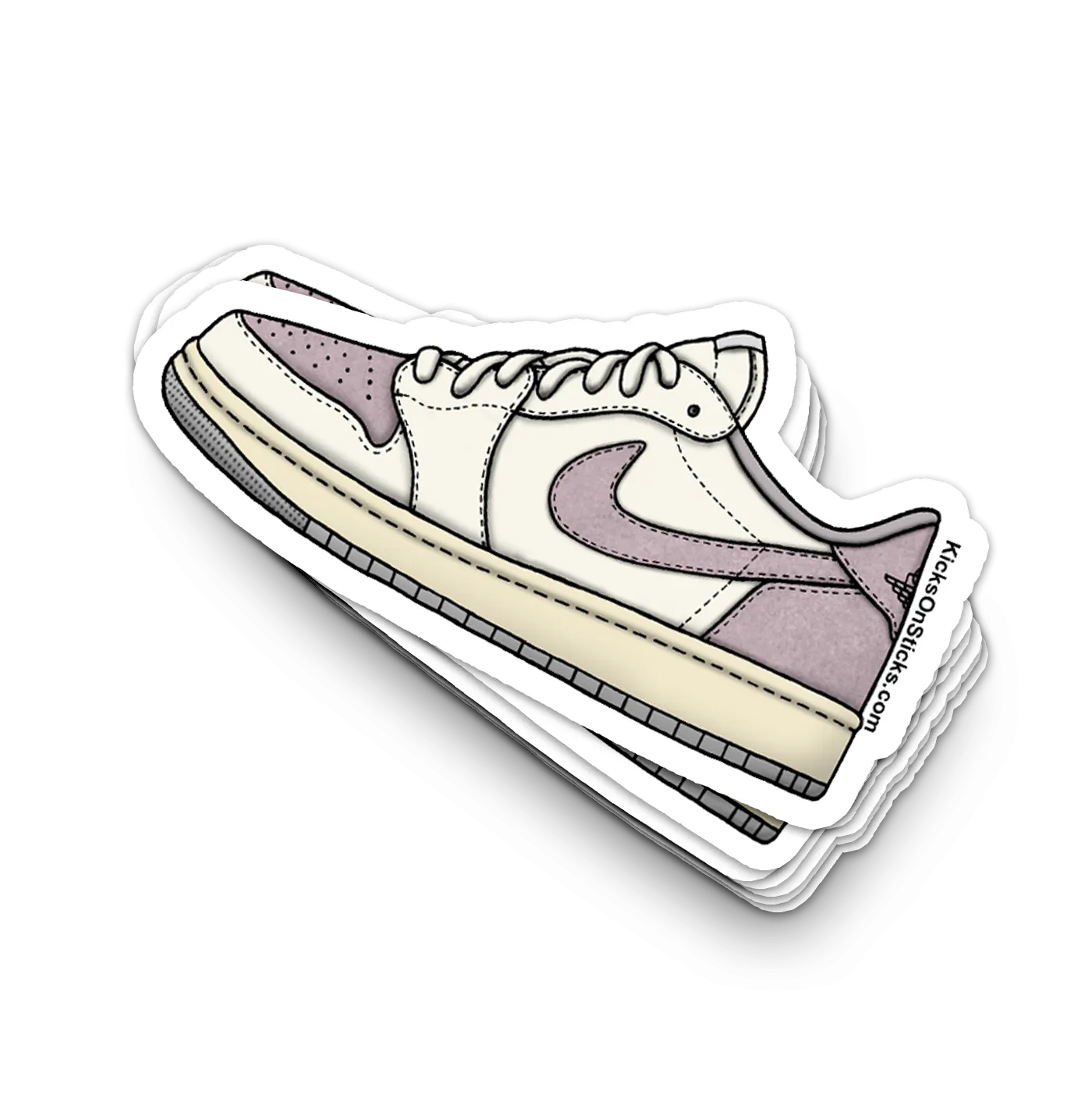 Jordan 1 Low "Atmosphere Grey" Sneaker Sticker