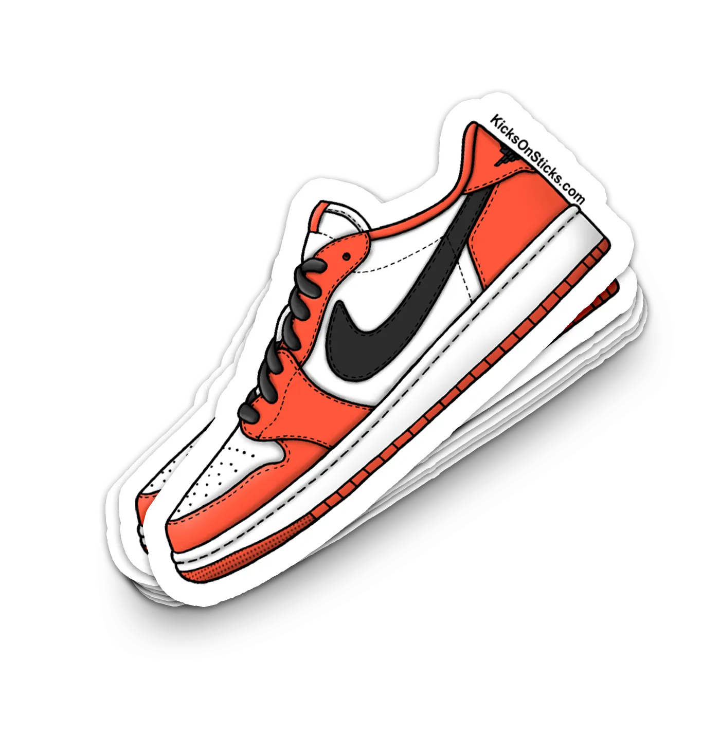 Jordan 1 Low "Starfish" Sneaker Sticker