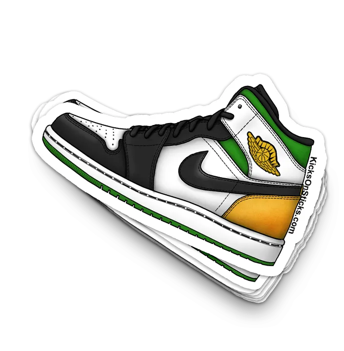 Jordan 1 Mid "Laser Orange" Sneaker Sticker