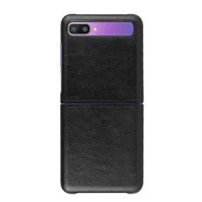 Leather Case For Galaxy Z Flip - Black