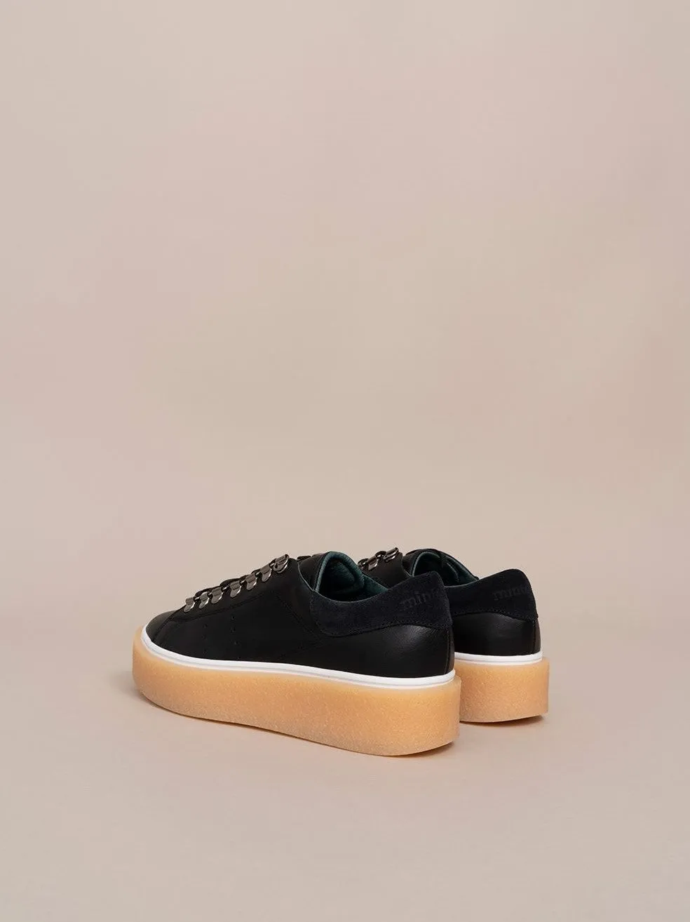 Leather Platform Sneakers