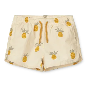 Liewood Aiden Printed Board Shorts - Pineapples Cloud Cream