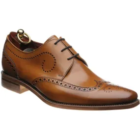 LOAKE Kruger Derby Brogue shoe - Tan Calf