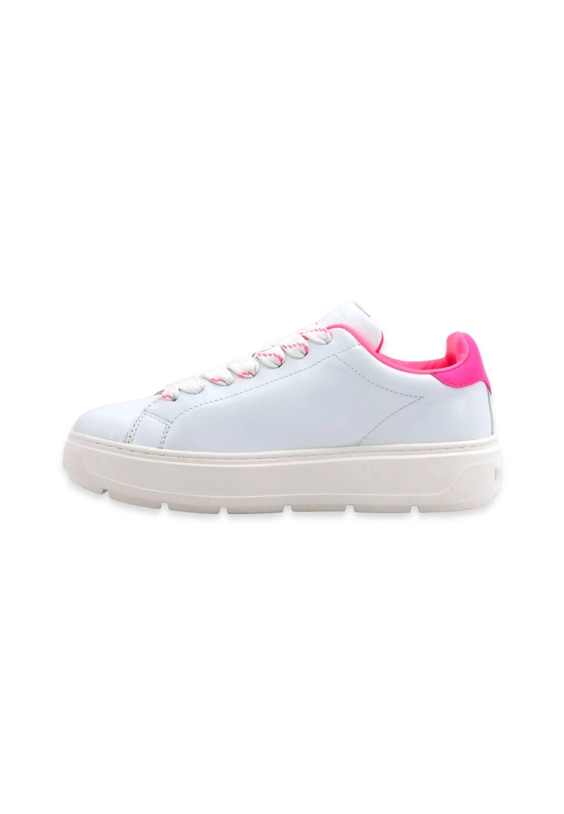 LOVE MOSCHINO Sneaker Donna Bianco Fuxia Fluo JA15374G1GIA410A