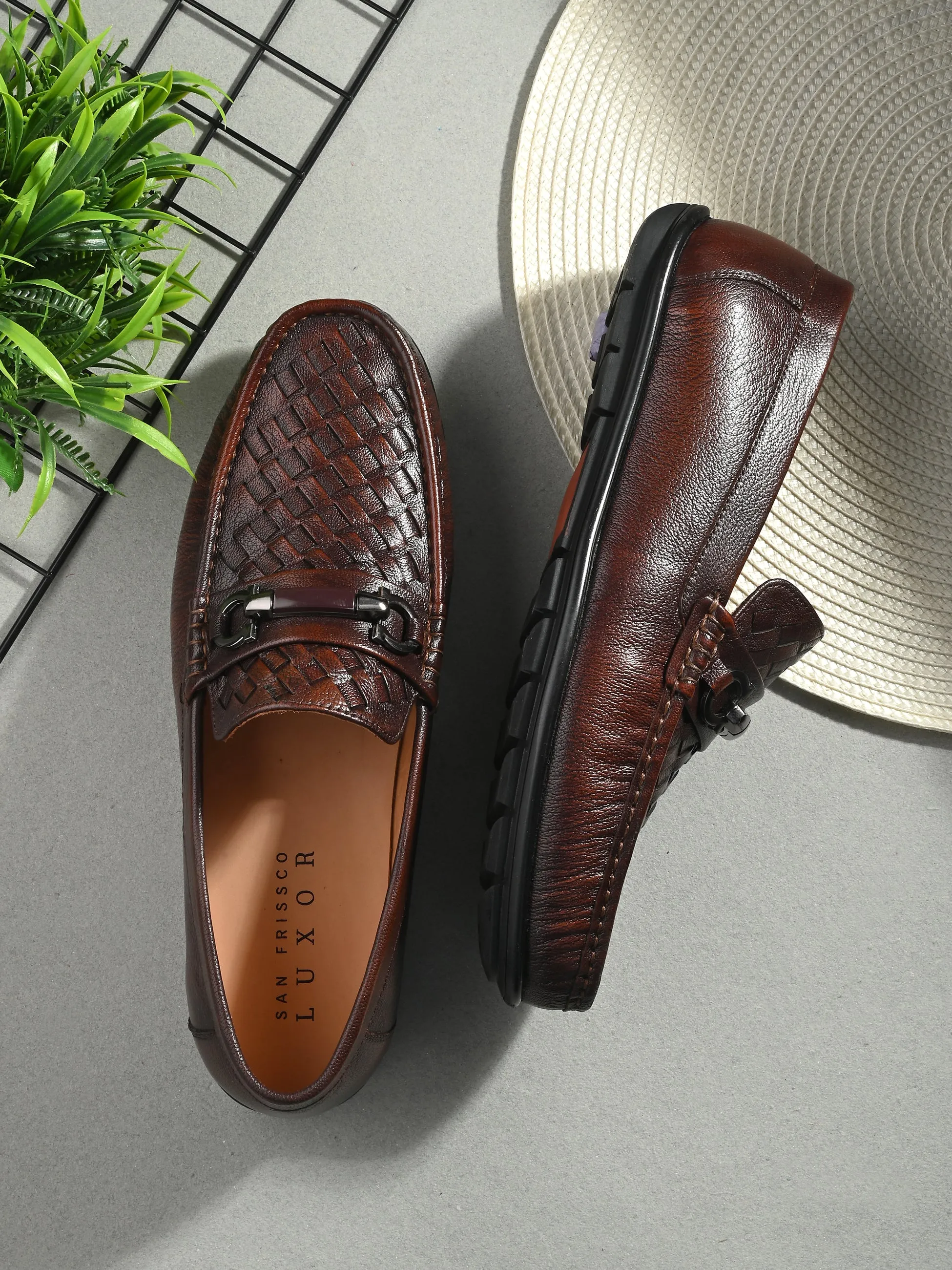 Magnus Cherry Driving Loafers