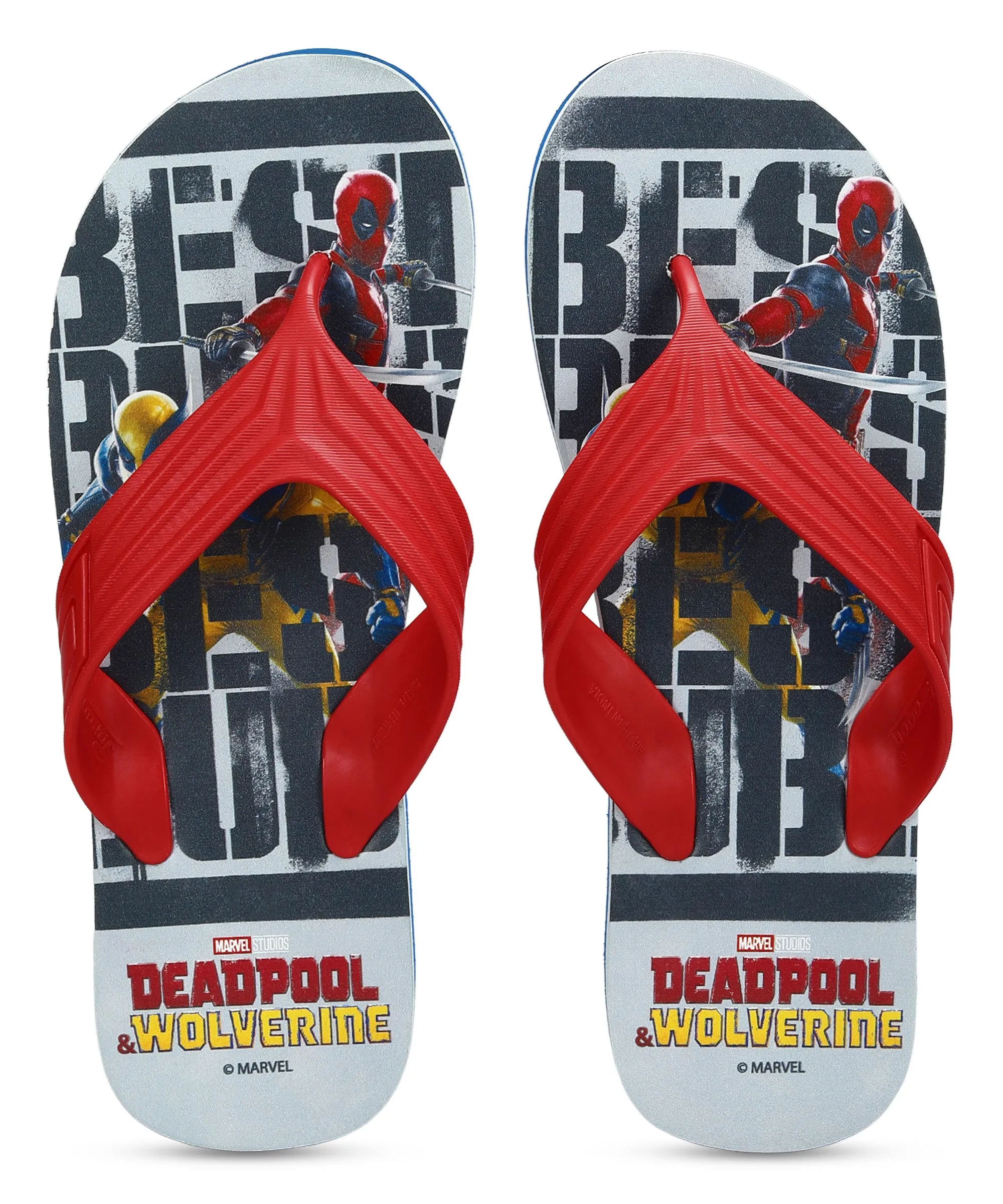 Marvel Deadpool HWM2605G Men's Casual Sky Blue Slippers | Comfortable Slippers for Everyday Use with Durable Anti-Skid Sole, Cushioned Footbed & Sturdy Build