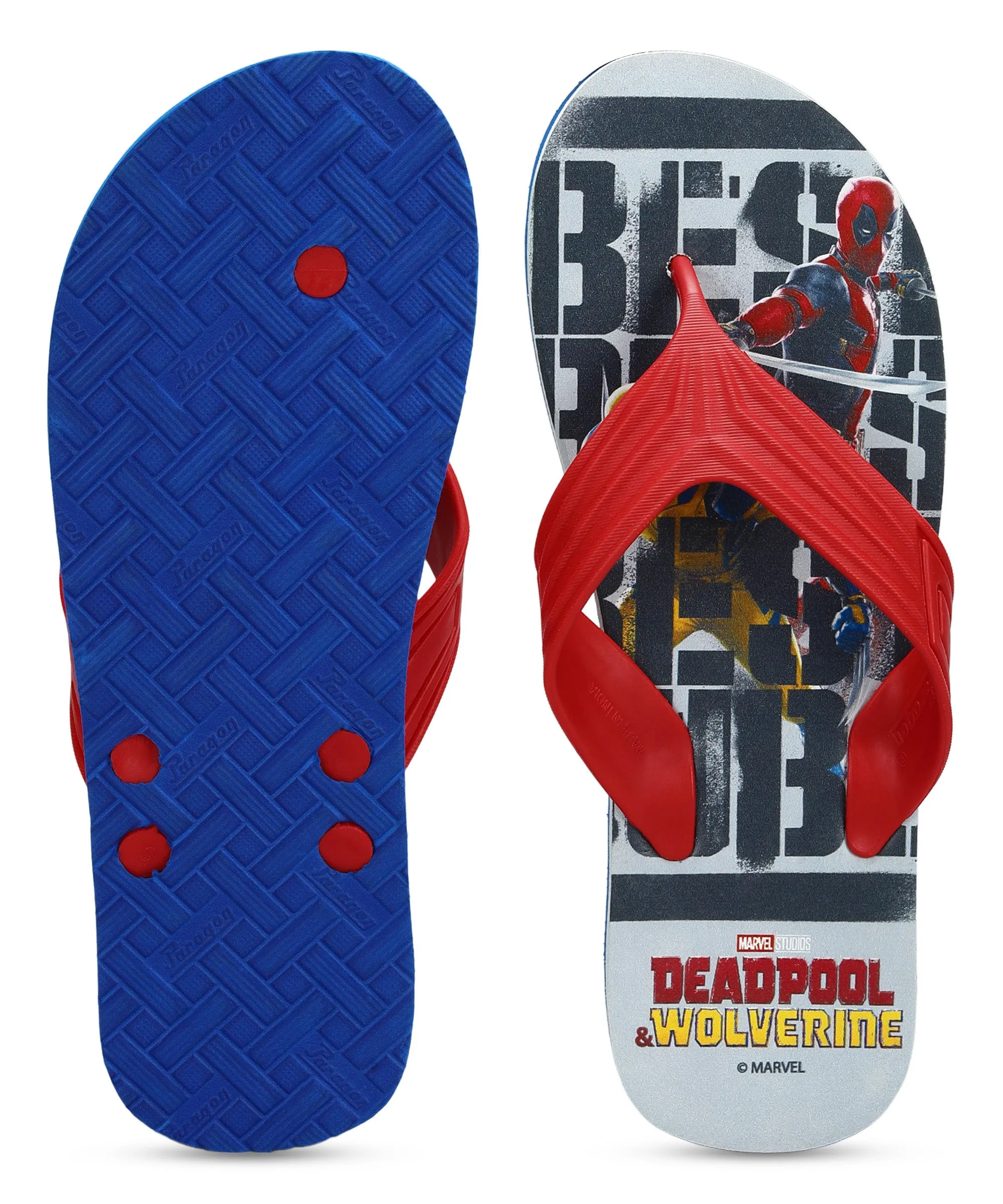 Marvel Deadpool HWM2605G Men's Casual Sky Blue Slippers | Comfortable Slippers for Everyday Use with Durable Anti-Skid Sole, Cushioned Footbed & Sturdy Build