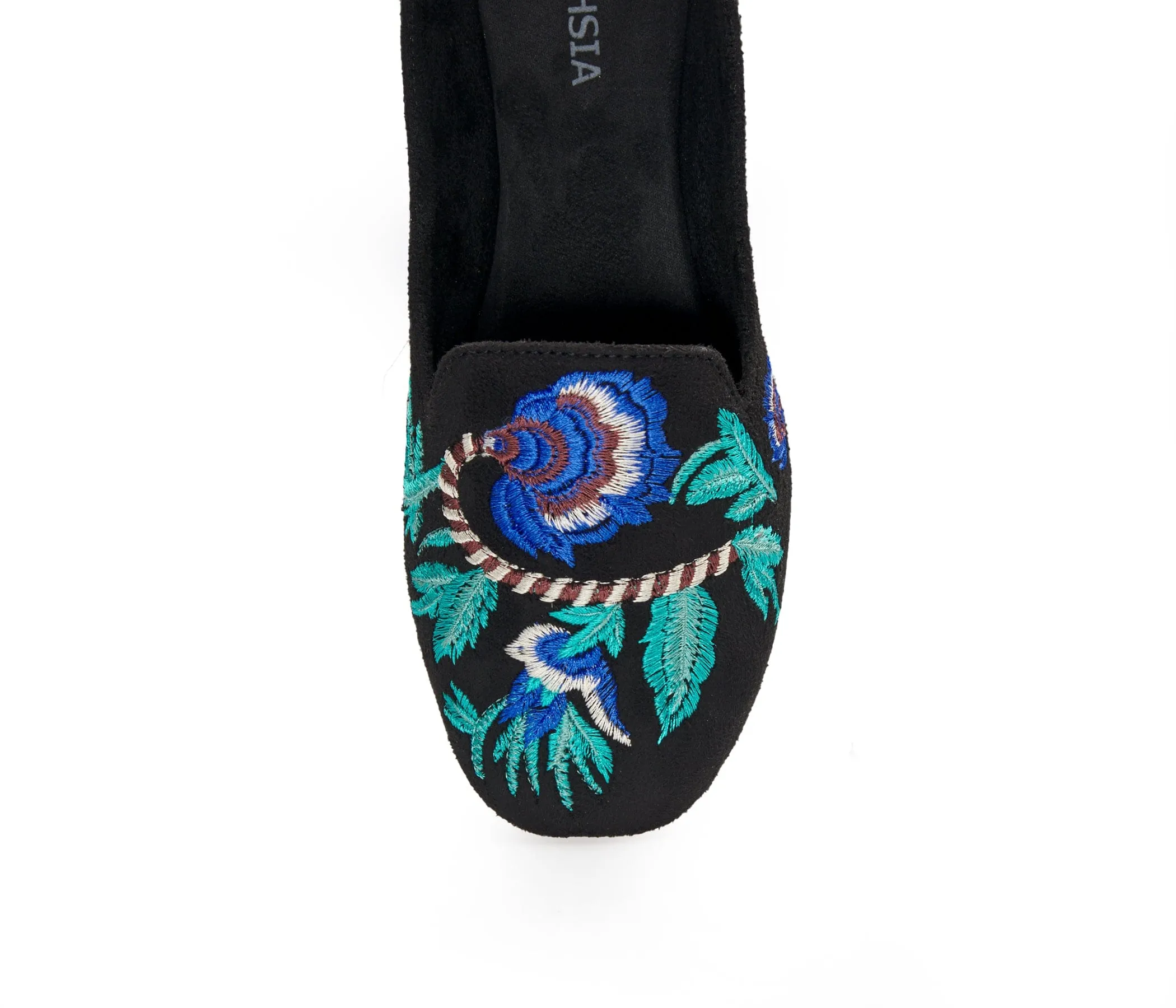 Midnight Blossom Loafers