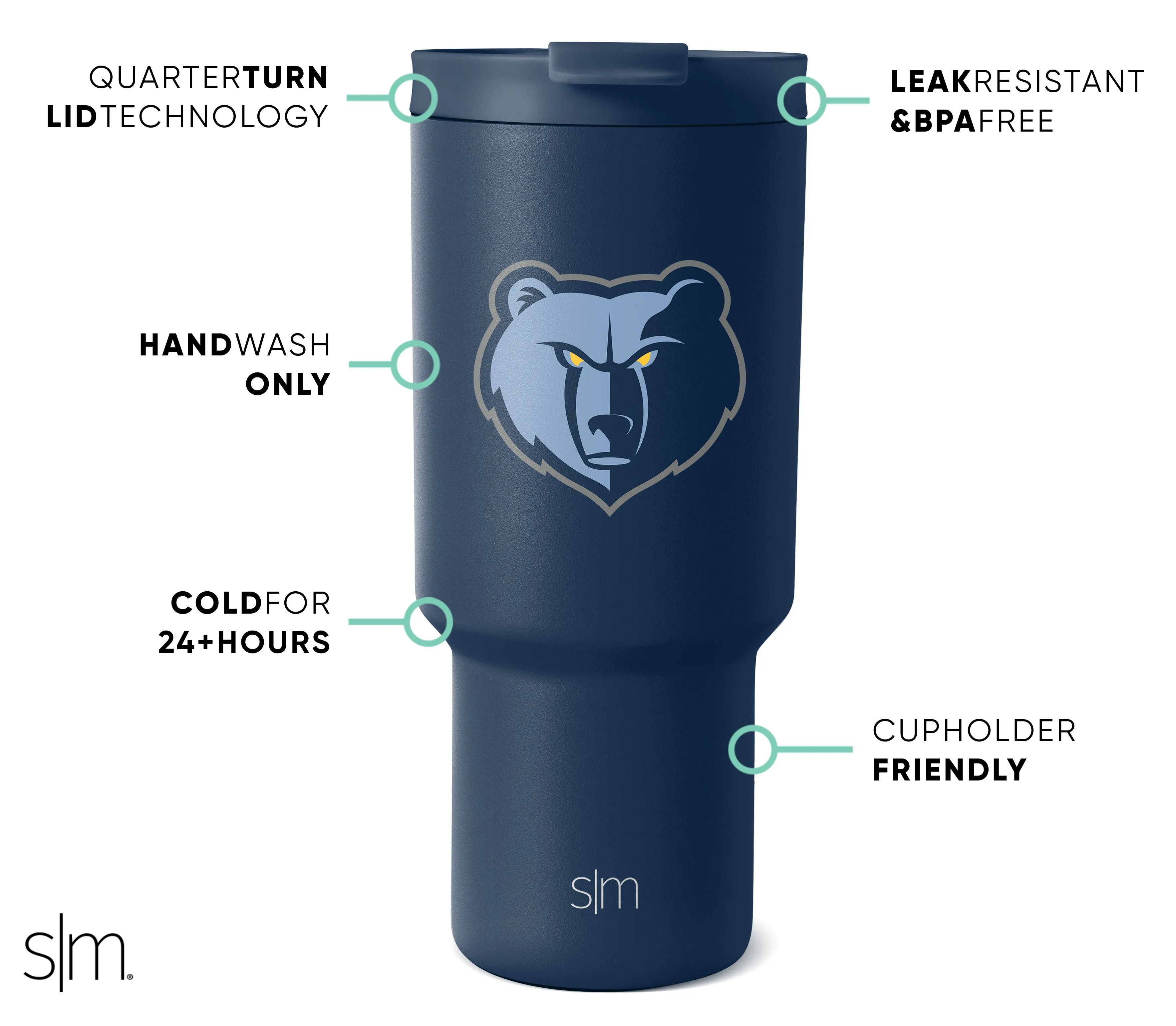 NBA Trek Tumbler with Flip Lid