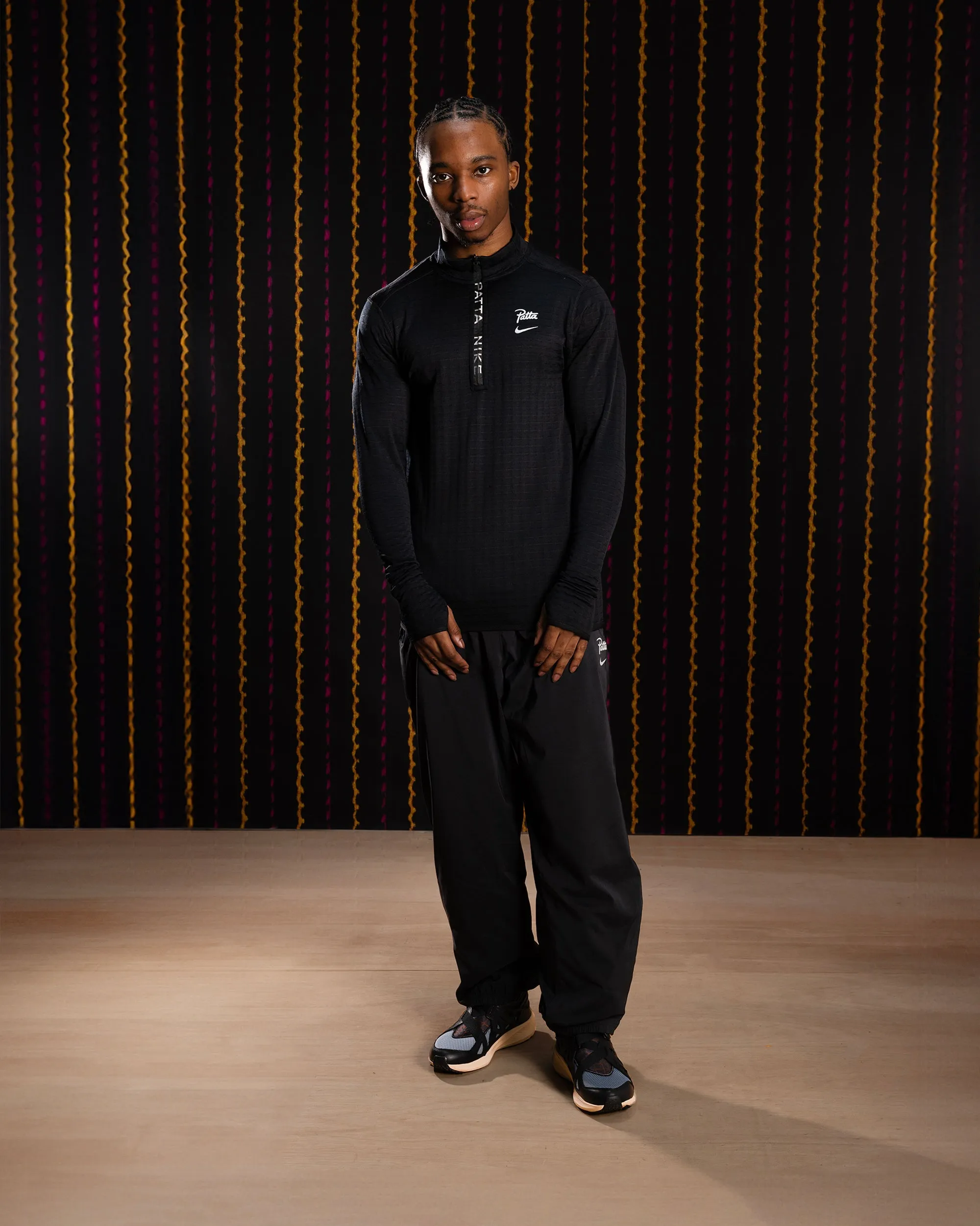 Nike x Patta Running Team Half-Zip Longsleeve (Black)