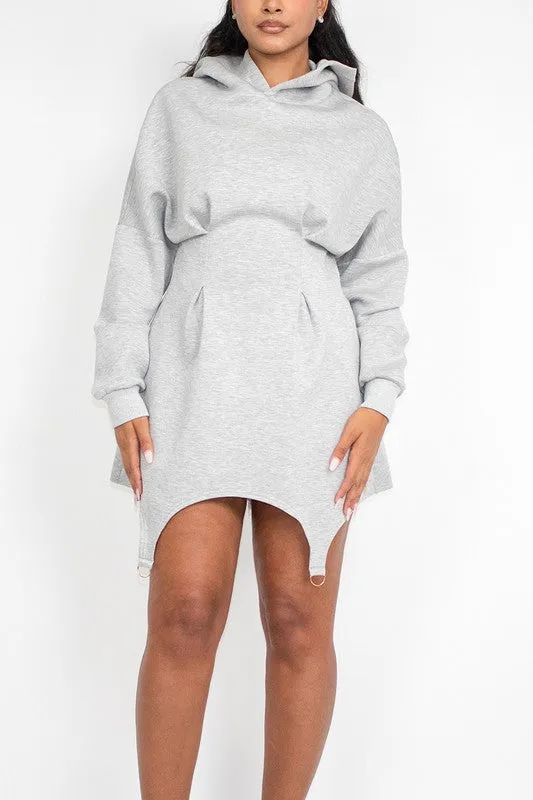 Not So Casual Hoodie Dress in Grey