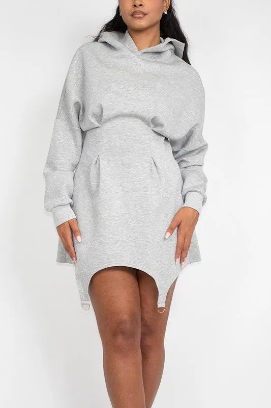 Not So Casual Hoodie Dress in Grey